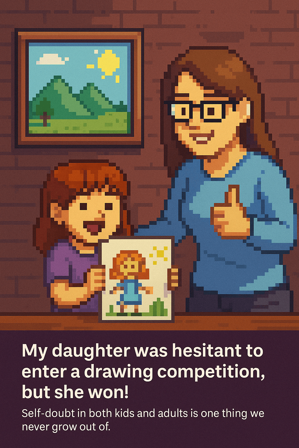 From Self-Doubt to Submission: What My Daughter’s Drawing Taught Me About Confidence